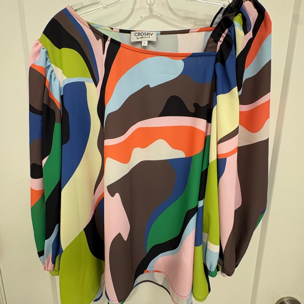 crosby. Vibrant Abstract Women's Blouse